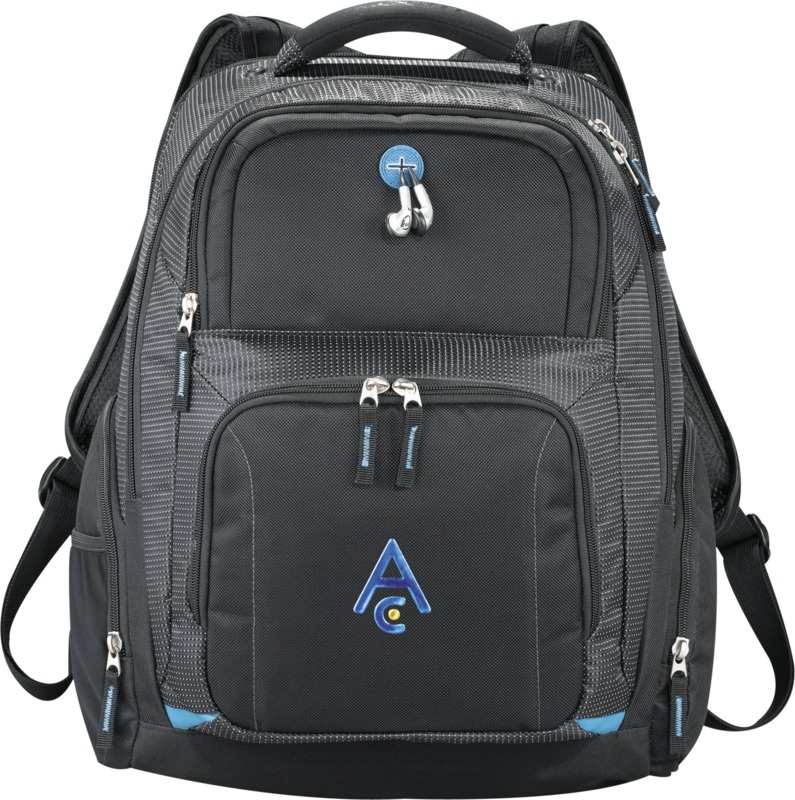 Mochila para portátil de 15,4" apta para controles de seguridad 23L "TY" - Negro intenso