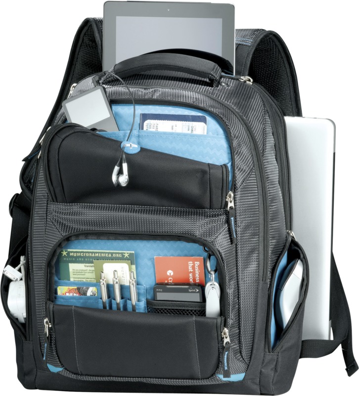 Mochila para portátil de 15,4" apta para controles de seguridad 23L "TY" - Negro intenso