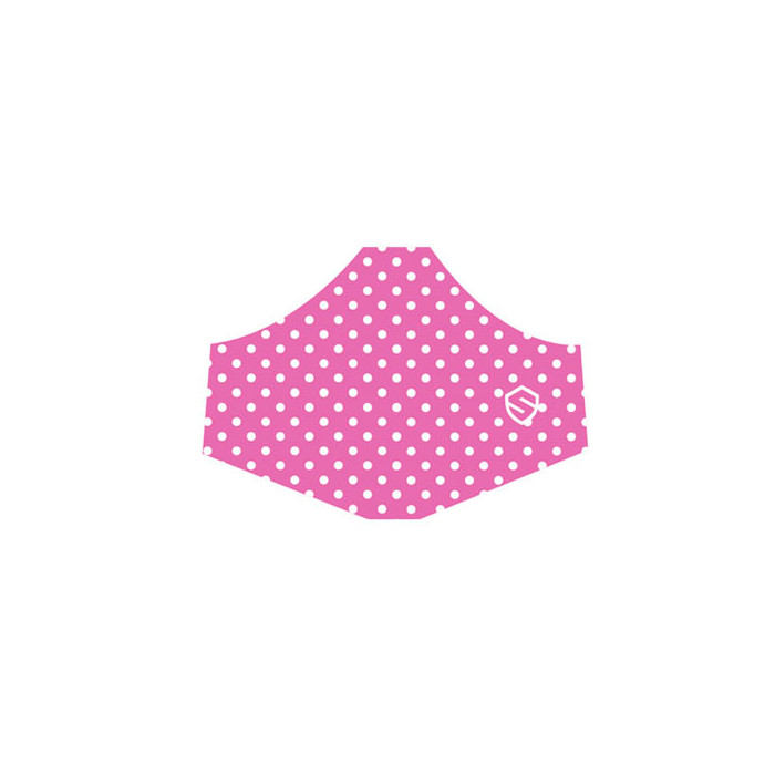 Mascarilla Infantil Tejido termico LUNARES ROSA