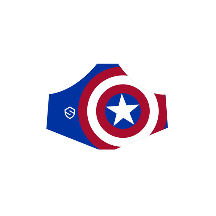 Mascarilla Infantil Tejido termico CAPITAN AMERICA