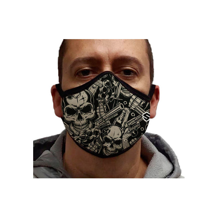 Mascarilla Personalizada GANSTA SKULL