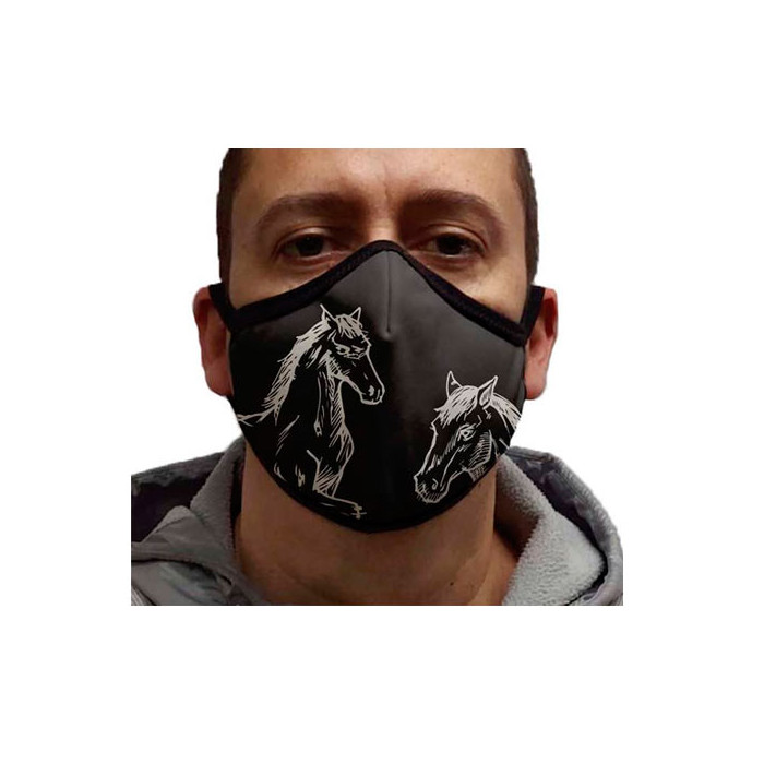 Mascarilla Personalizada HORSES