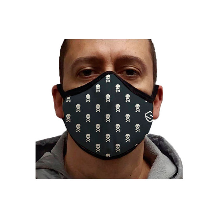 Mascarilla Personalizada SKULL POLKADOT