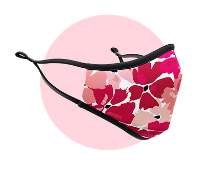 Mascarilla Trumask Adulto con filtro FLOWERS