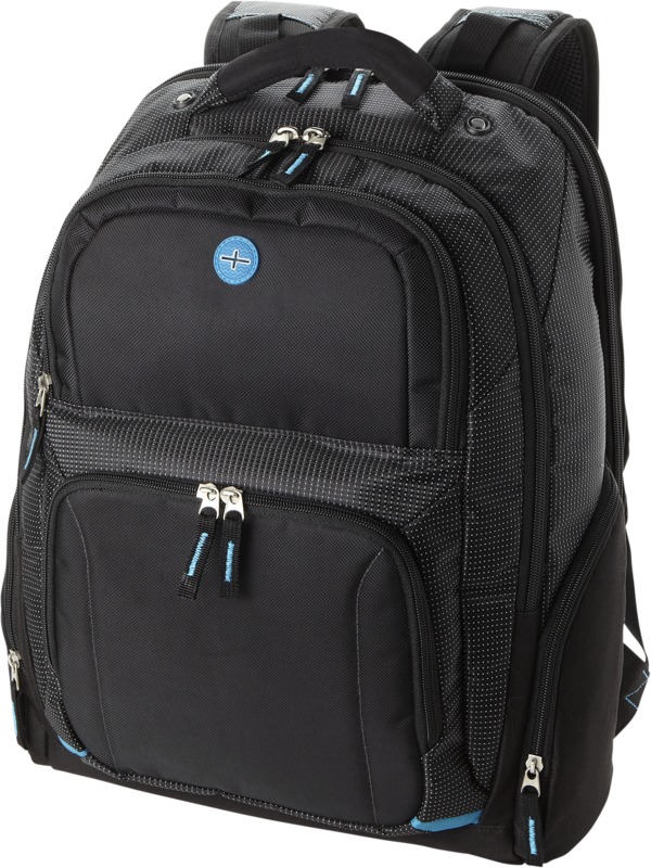 Mochila para portátil de 15,4" apta para controles de seguridad 23L "TY" - Negro intenso
